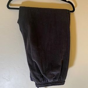 Charcoal Corduroy Joggers